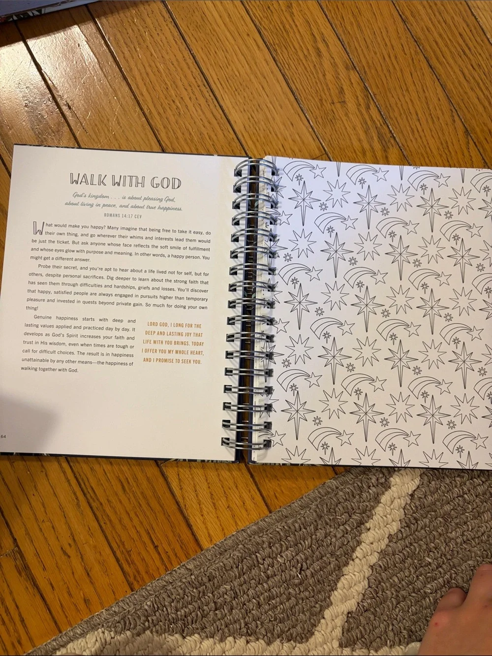 Devotional Coloring Book - Be Still & Know (Navy)